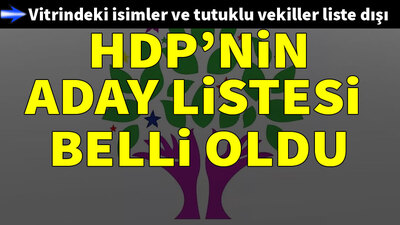HDP'nin milletvekili aday listesi belli oldu