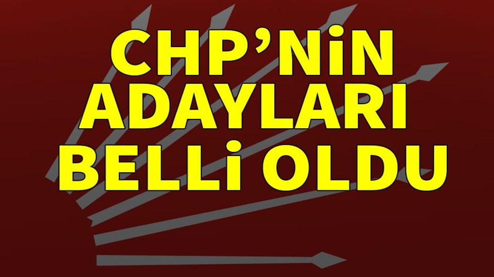 CHP'nin milletvekili aday listesi belli oldu