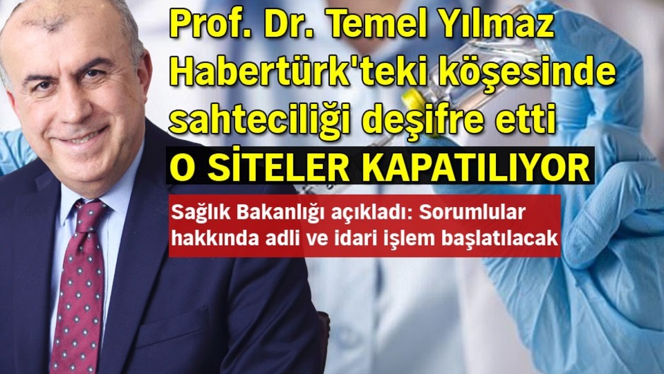 Prof. Dr. Temel Yılmaz sahteciliği deşifre etti