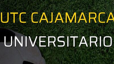 UTC Cajamarca - Universitario maçı heyecanı