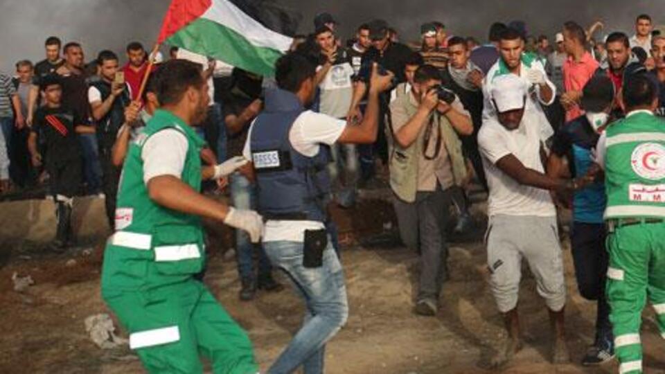 AA muhabiri Gazze sınırında yaralandı
