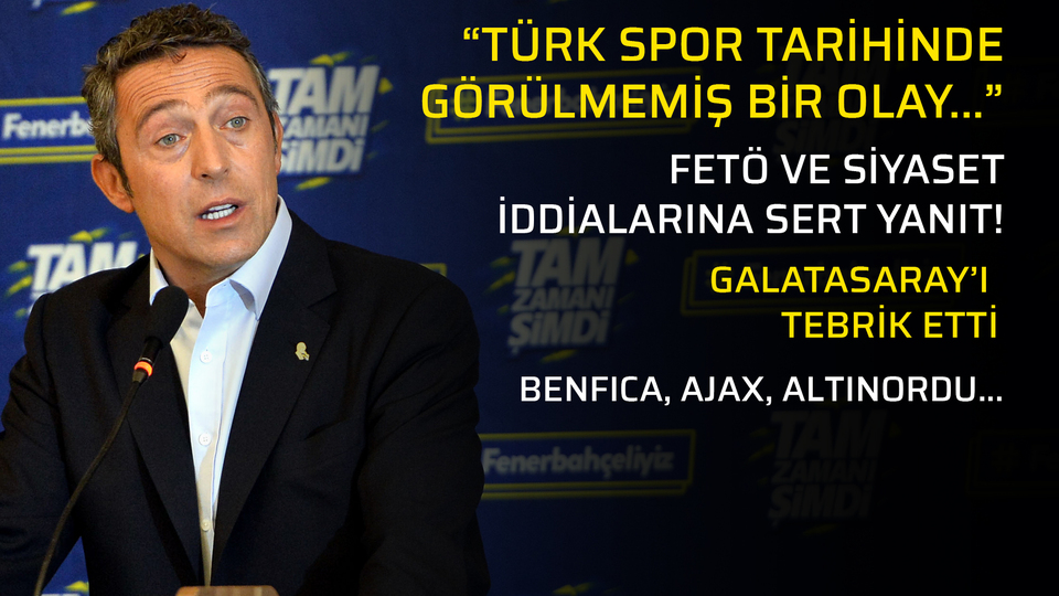 Ali Koç'tan sert açıklamalar!