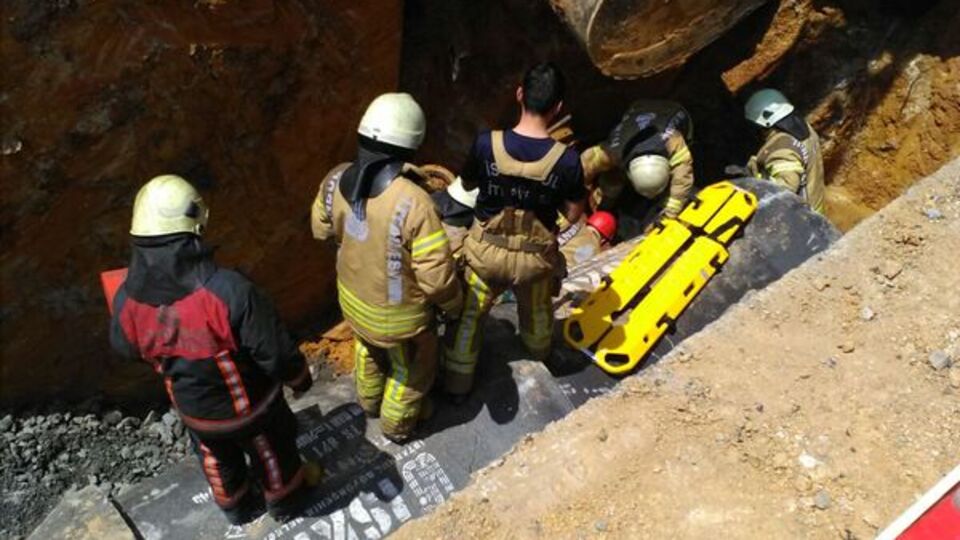 Çekmeköy'de göçük! 1 işçi hayatını kaybetti