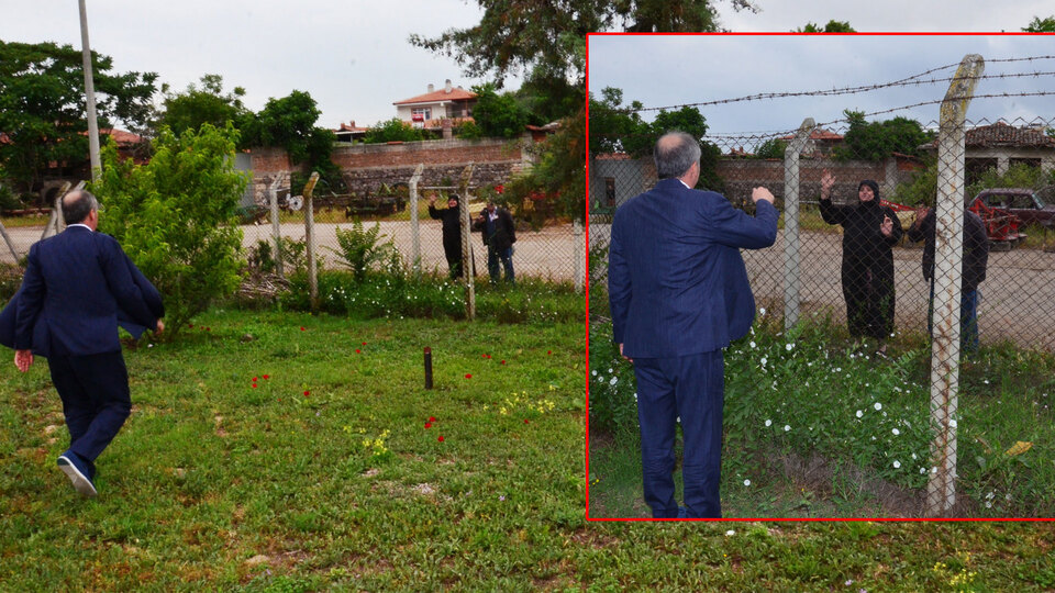 Uçaktan inerken seslendi! İnce koşarak yanına gitti