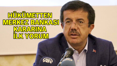 Merkez Bankası kararına hükümetten ilk yorum
