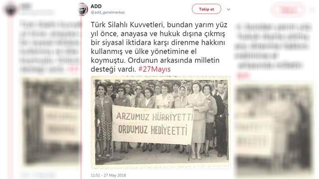 ADD'den 27 Mayıs açıklaması geldi