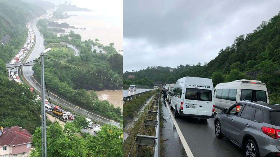 Ulaşım durdu! Kilometrelerce araç kuyruğu