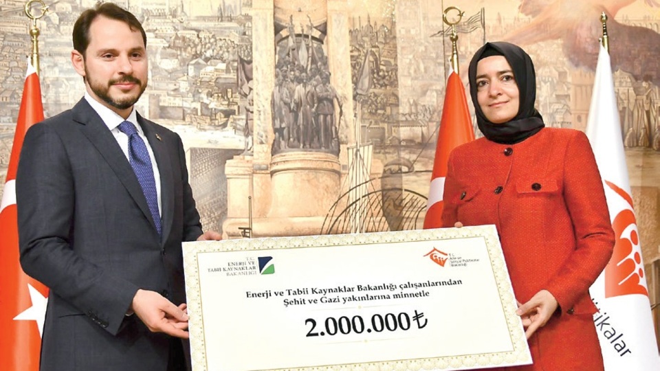 Enerji Bakanlığı'ndan şehit yakınları ve gazilere bağış