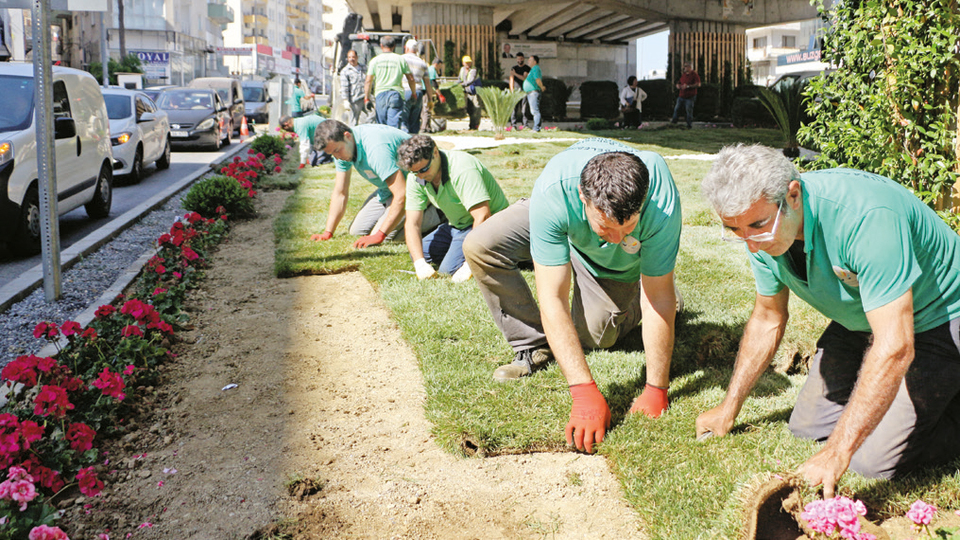 Kavşaklar çiçek açtı