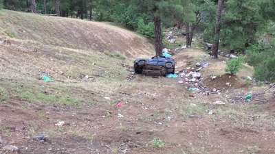 Dede ve torunun feci ölümü! Ağaca çarparak durabildi