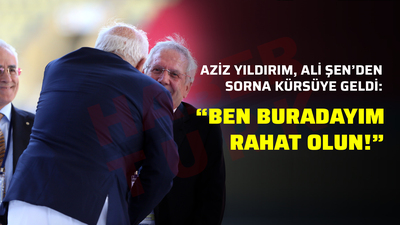 Aziz Yıldırım kürsüye geldi: "Ben buradayım, rahat olun"