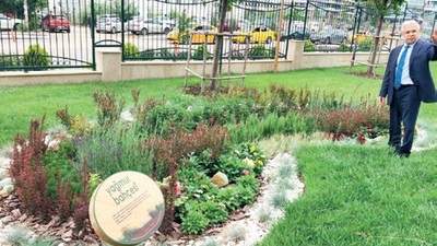 Taşkın ve sele karşı yağmur bahçesi