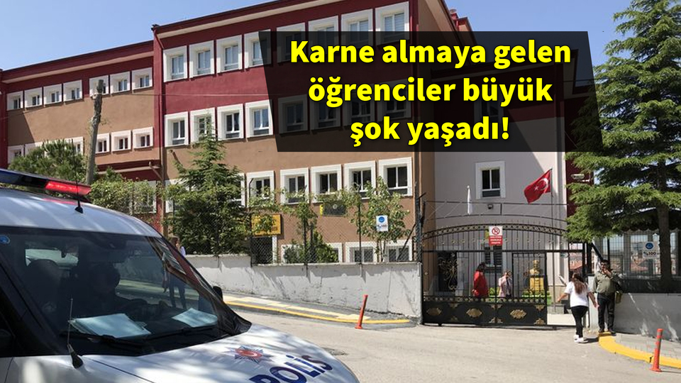 Okul önünde dehşet anları!