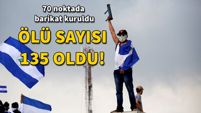 Nikaragua'da ölü sayısı 135'e yükseldi