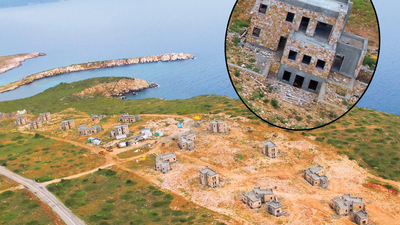 Bozcaada'da lüks villalara tepki