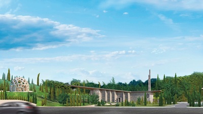 Köprü girişine yeni bina