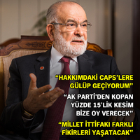 Karamollaoğlu Habertürk’e konuştu