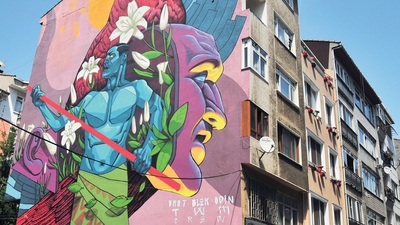 Boş duvarları sanata dönüştüren festival