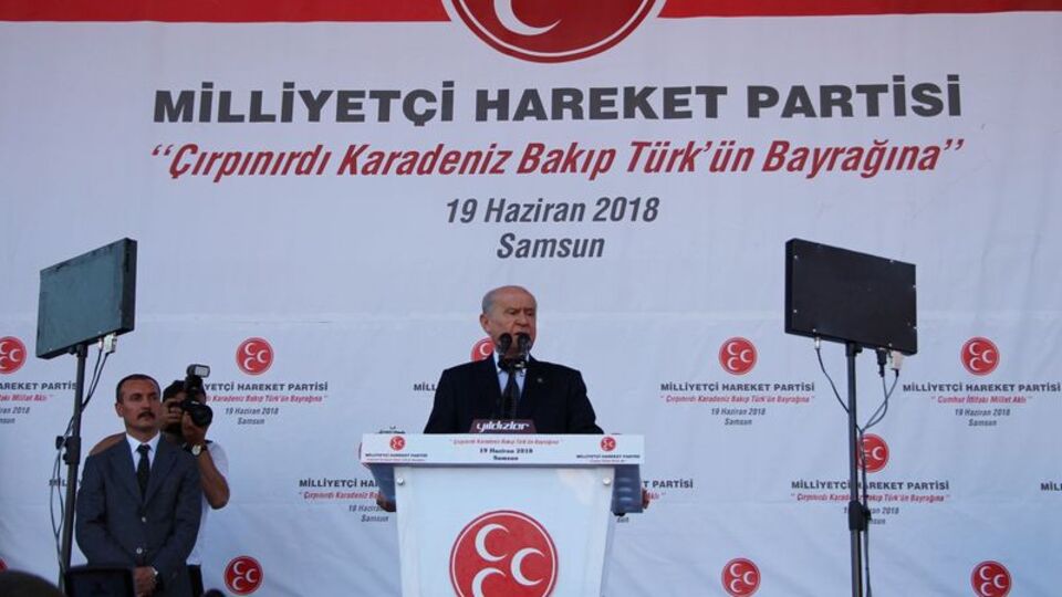 Bahçeli ilk mitingini Samsun'da yaptı