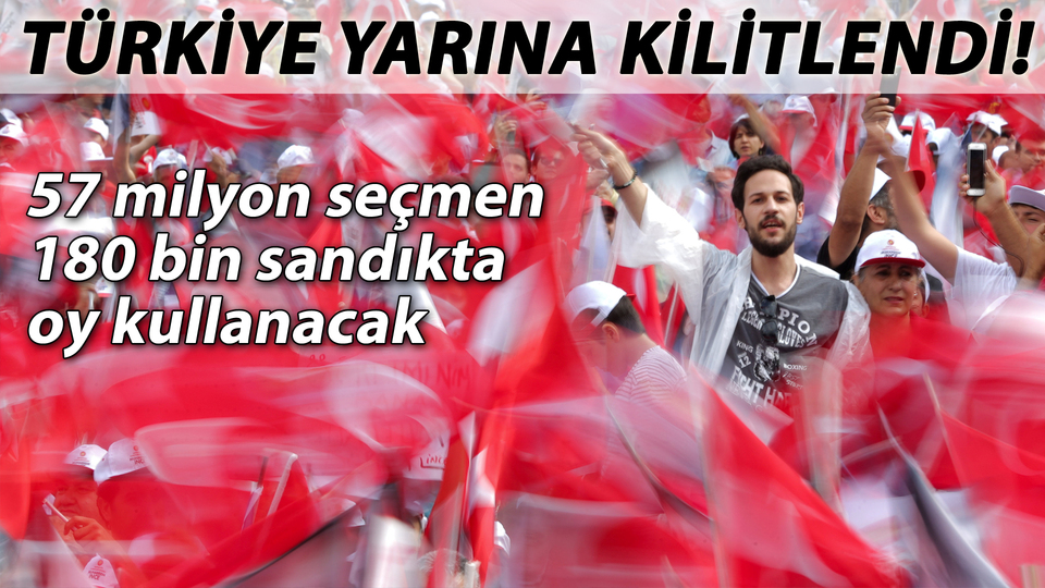 Türkiye yarın sandık başına gidiyor