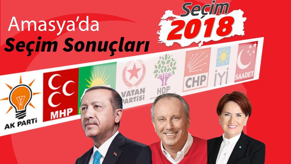 24 Haziran Amasya seçim sonuçları 2018! Cumhurbaşkanlığı ve milletvekili Amasya ili oy oranları