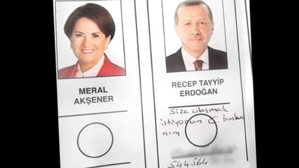 Pusulada Erdoğan'a not bıraktı