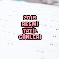 2018 resmi tatil günleri