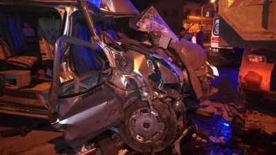 Nöbetten dönen güvenlik görevlileri kaza yaptı! 1 kişi hayatını kaybetti