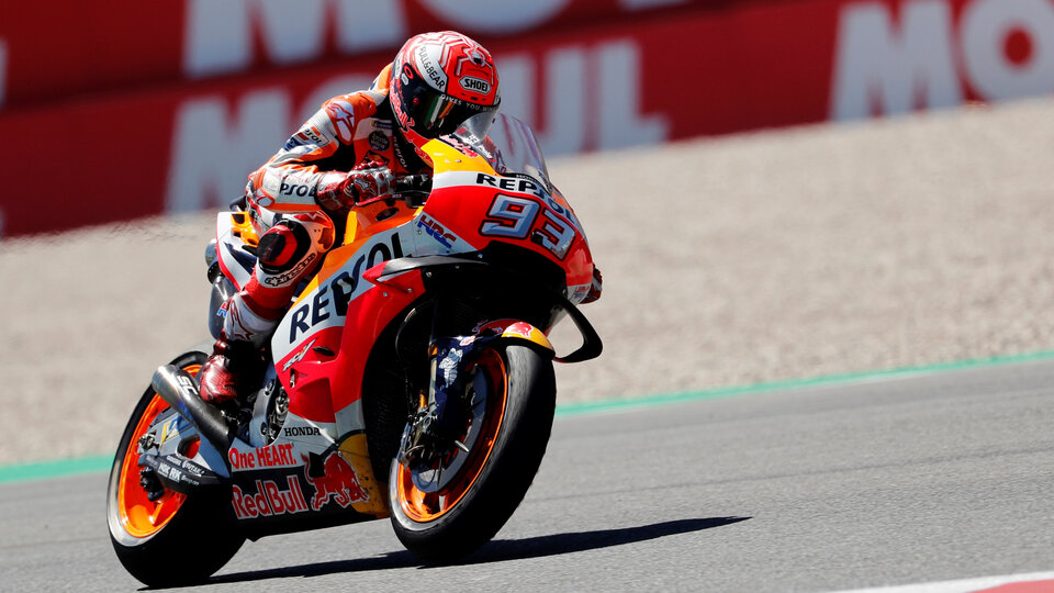 Hollanda'da kazanan Marc Marquez