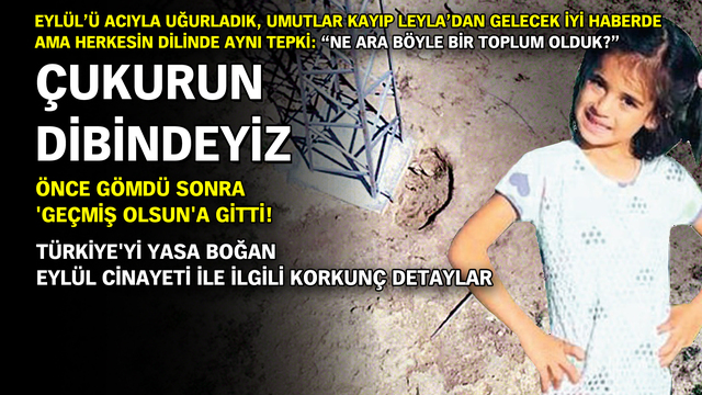 Çukurun dibindeyiz