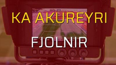 KA Akureyri - Fjolnir maçı istatistikleri