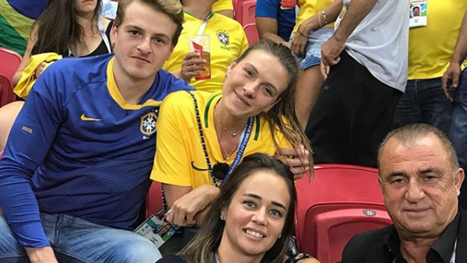 Terim maçı, Taffarel ailesiyle izledi!