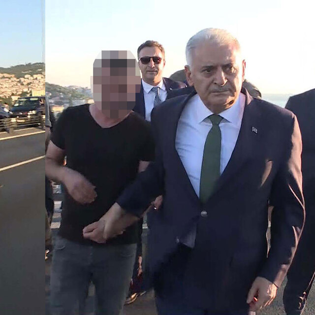 Başbakan Yıldırım köprüdeki intihar girişimini böyle önledi!
