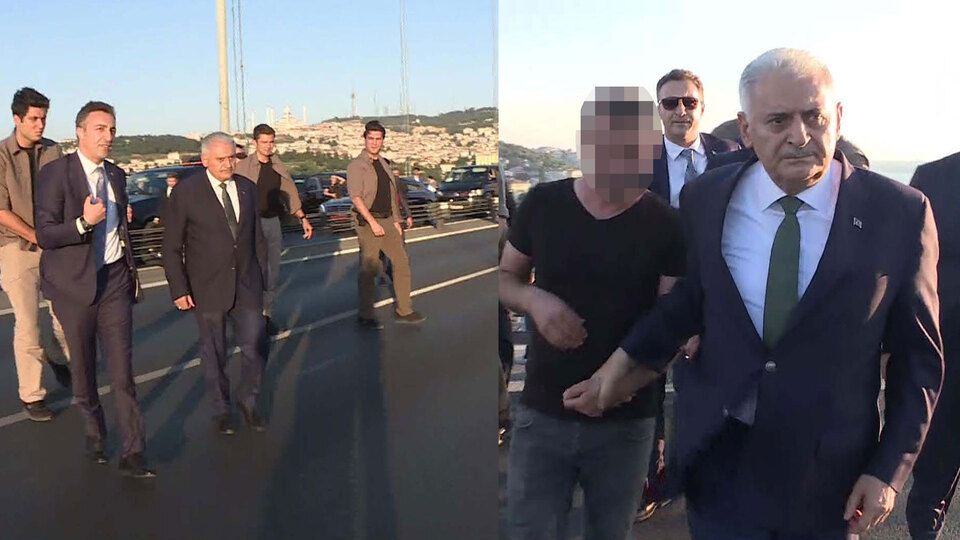Başbakan Yıldırım köprüdeki intihar girişimini böyle önledi!