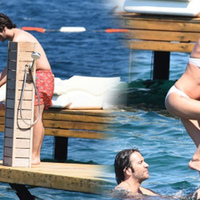 Ünlü oyuncu Fransız eşiyle Bodrum'da