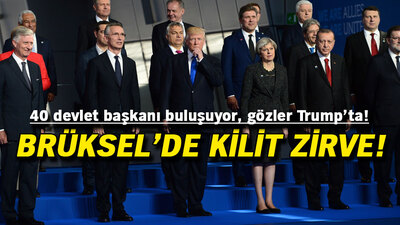 Brüksel'de NATO zirvesi başladı: Trump ve Erdoğan'dan ayaküstü sohbet