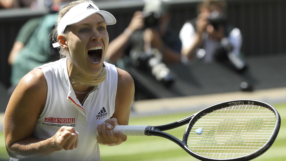 Wimbledon'da ilk finalist Kerber!