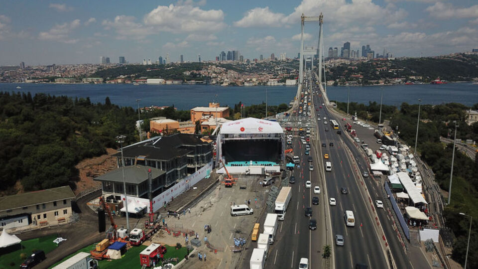 Havadan görüntülendi! Köprü saat kaçta açılacak