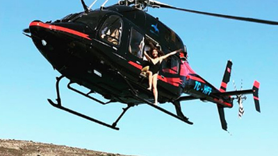 Yağmur Ünal helikopterden atladı