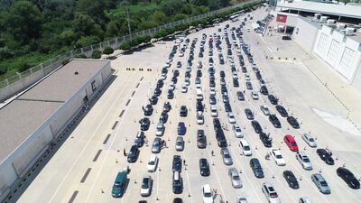 Kapıkule'de gurbetçi yoğunluğu