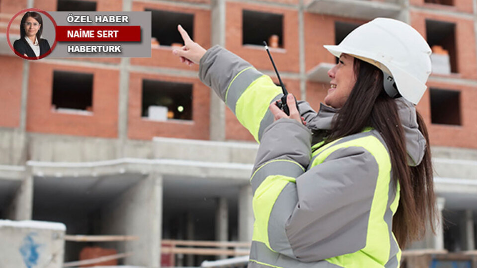 İnşaata kadın eli değdi