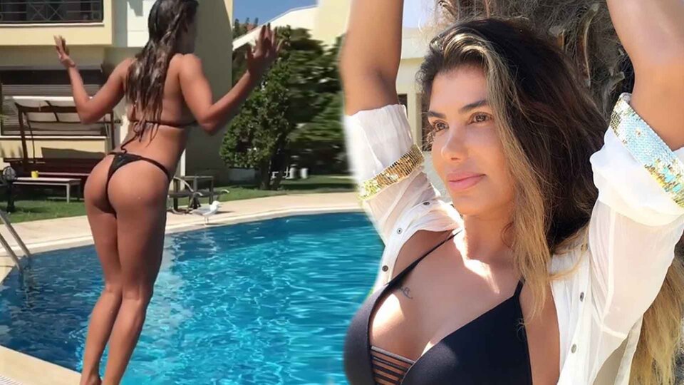 Bikinili videosu sosyal medyayı salladı