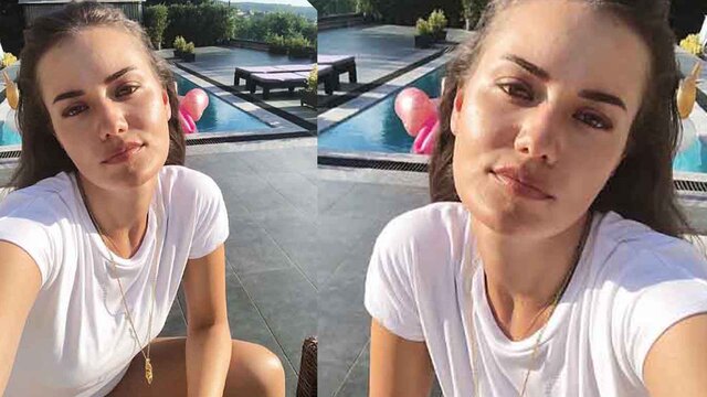 Güzelliğiyle büyüledi