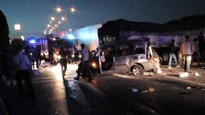 Ankara'da zincirleme trafik kazası: 1 ölü, 8 yaralı