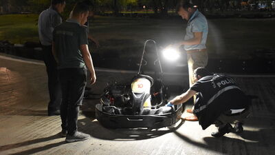 Go-kart pistinde dehşet!