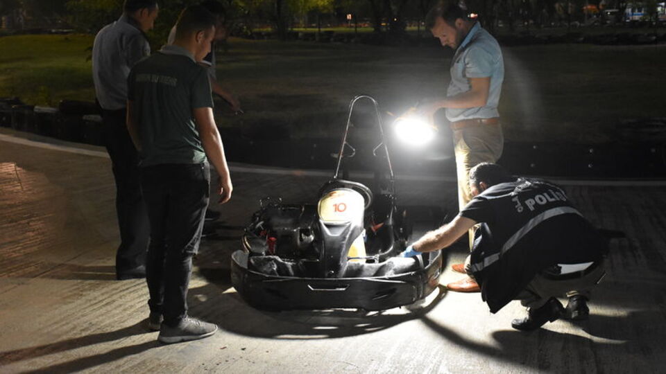 Go-kart pistinde dehşet!