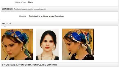 DEAŞ'lı Çeçen gelin 'kırmızı bültenle' aranıyormuş