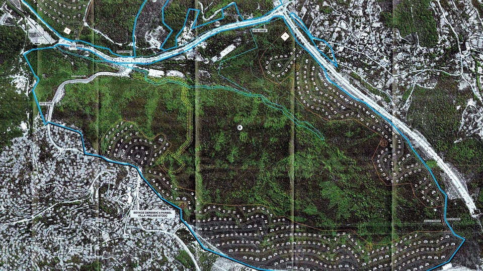 Beykoz'daki özel ormana 553 villa