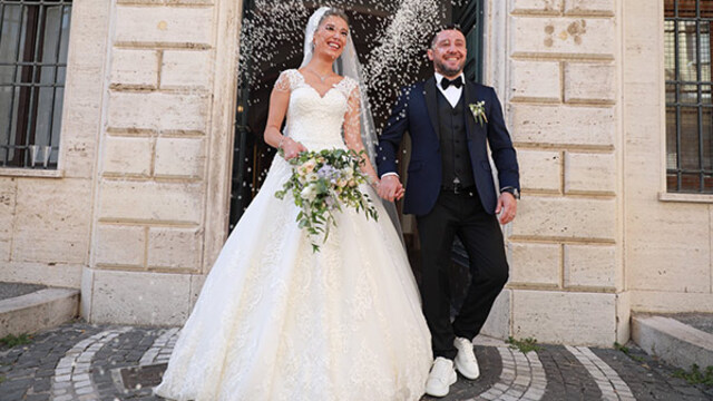 Roma'da evlendiler