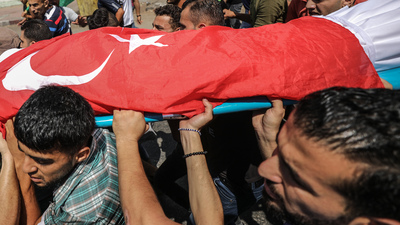 Filistinli 4 şehit toprağa verildi